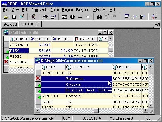 DBF Viewer 2000 - Free download and software reviews
