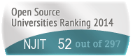 The New Jersey Institute of Technology's Open Source universities Ranking position. PortalProgramas.com