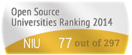 The Northern Illinois University (NIU)'s Open Source universities Ranking position. PortalProgramas.com