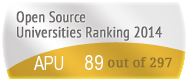 The Azusa Pacific University's Open Source universities Ranking position. PortalProgramas.com