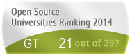 The Georgia Institute of Technology (GT)'s Open Source universities Ranking position. PortalProgramas.com