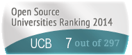 The University of California - Berkeley (UCB) 's Open Source universities Ranking position. PortalProgramas.com