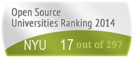The New York University (NYU)'s Open Source universities Ranking position. PortalProgramas.com