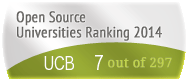 The University of California - Berkeley (UCB) 's Open Source universities Ranking position. PortalProgramas.com