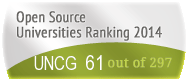 The University of North Carolina at Greensboro (UNCG)'s Open Source universities Ranking position. PortalProgramas.com