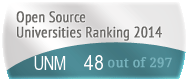 The University of New Mexico (UNM)'s Open Source universities Ranking position. PortalProgramas.com