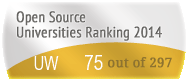 The University of Washington - Seattle (UW)'s Open Source universities Ranking position. PortalProgramas.com