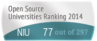 The Northern Illinois University (NIU)'s Open Source universities Ranking position. PortalProgramas.com