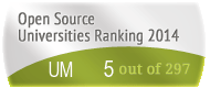The University of Michigan - Ann Arbor (UM)'s Open Source universities Ranking position. PortalProgramas.com
