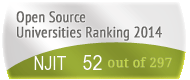 The New Jersey Institute of Technology's Open Source universities Ranking position. PortalProgramas.com