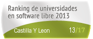 Castilla Y Leon en el Ranking de universidades en software libre. PortalProgramas.com