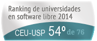 La CEU-USP en el Ranking de universidades en software libre. PortalProgramas.com