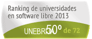 La UNEBRIJA en el Ranking de universidades en software libre. PortalProgramas.com