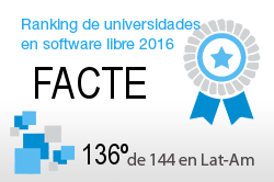 La FACTE en el Ranking de universidades en software libre. PortalProgramas.com
