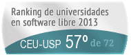 La CEU-USP en el Ranking de universidades en software libre. PortalProgramas.com