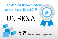 La UNIRIOJA en el Ranking de universidades en software libre. PortalProgramas.com