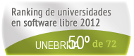 La UNEBRIJA en el Ranking de universidades en software libre. PortalProgramas.com