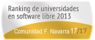 Comunidad F. Navarra en el Ranking de universidades en software libre. PortalProgramas.com