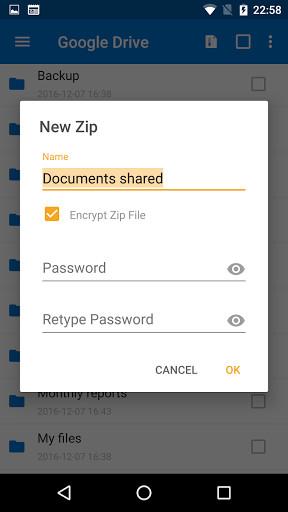 winzip applications in android 2.2 with free download