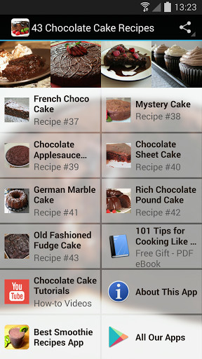 Recetas de pastel de chocolate - Descargar Gratis