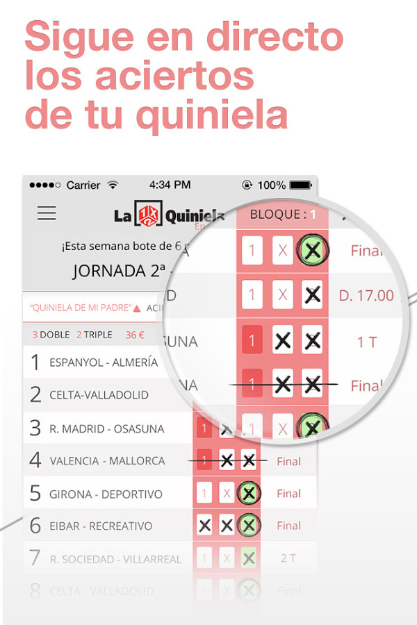 Quiniela en vivo para Android - Descargar Gratis
