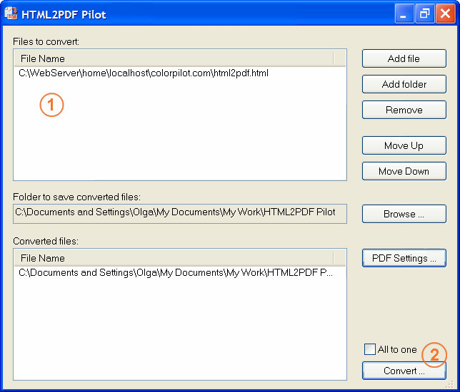 Html2pdf. Пилот программа. Программа "document uploader 2". CHM-документов.. 2pdf.