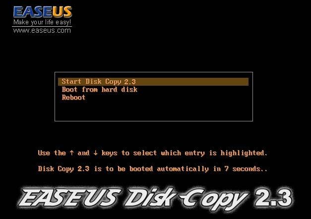 easeus disk copy code