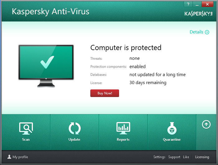 Kaspersky Anti-Virus (Beta) - Descargar Gratis