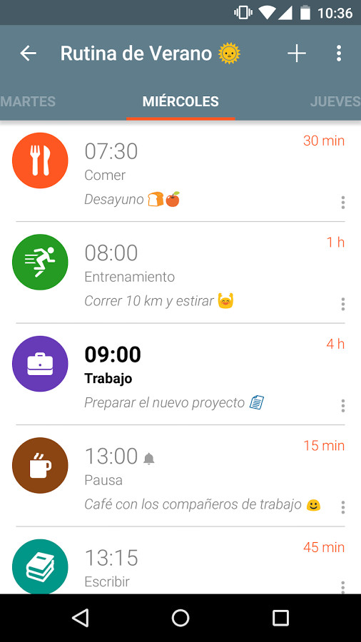 emulsión Enredo Específicamente TimeTune, Tu Agenda Diaria para Android - Descargar Gratis