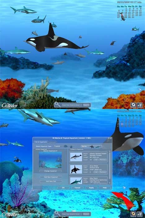 Crawler 3D Marine Aquarium - Descargar Gratis