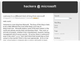 Nuevo blog de Hackers en Microsoft en milbits