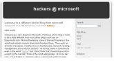 Nuevo blog de Hackers en Microsoft en milbits