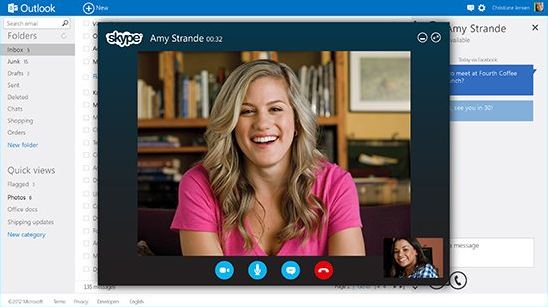 Skype se integra en Outlook.com