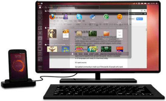 Ubuntu móvil tendra acceso desde los ordenadores convencionales