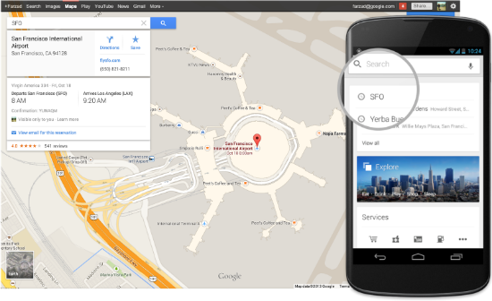 Google Maps se integra con Google Now