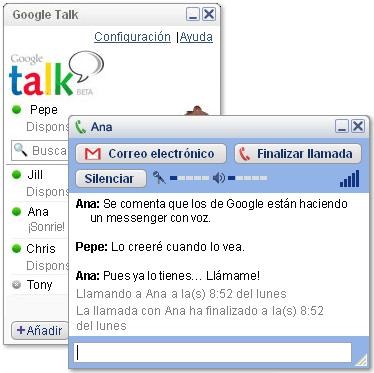 Google Talk utilidad para chatear con tus amigos