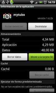 Mover a tarjeta SD en Android