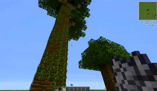 Arbol gigantesco en Minecraft